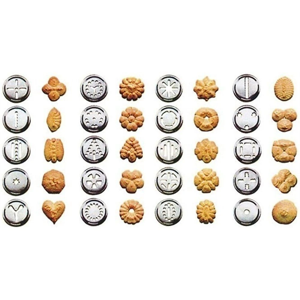 Kit Máquina de Fazer Biscoito Cookie Press Decoração Bolacha e Cookies em Alumínio Versatilidade