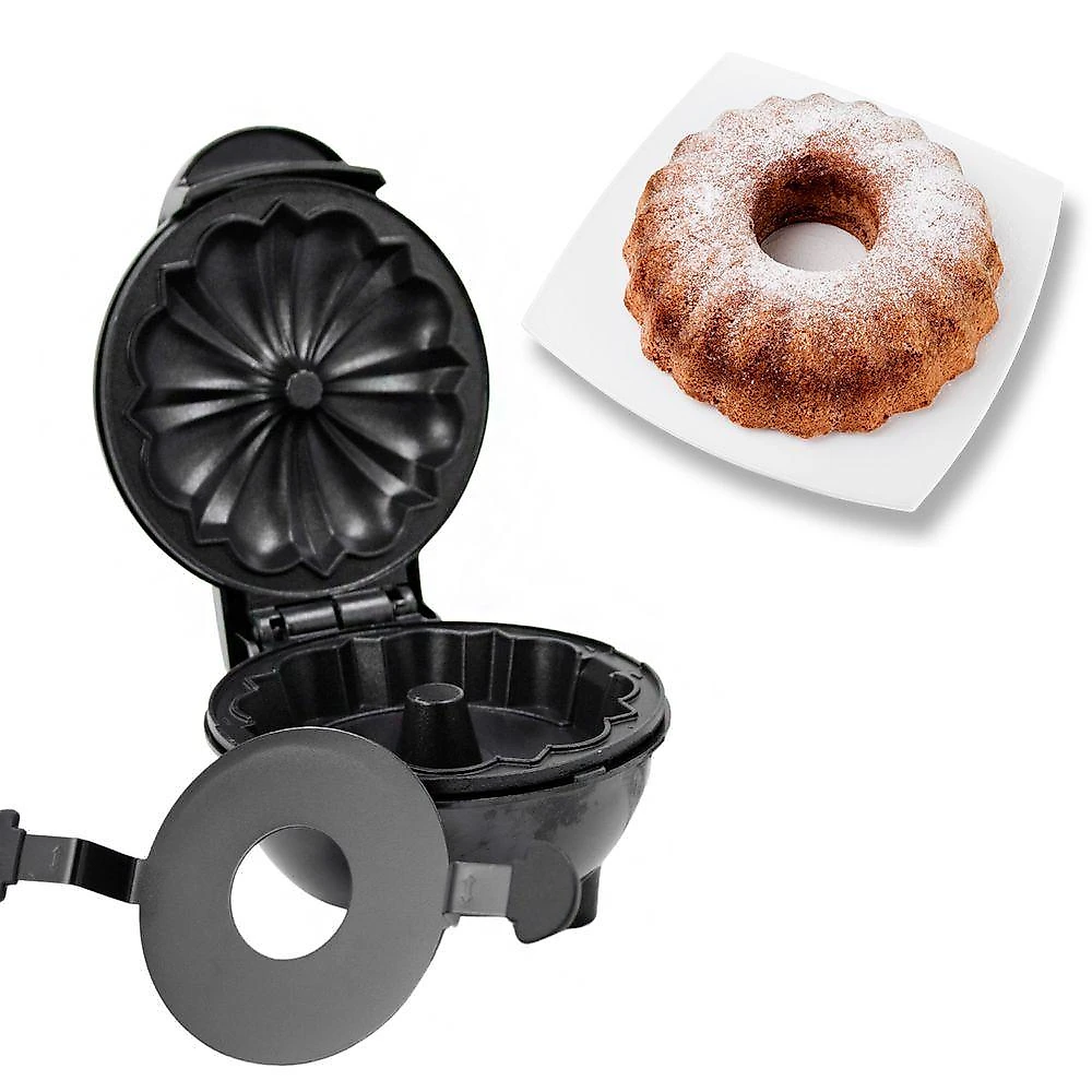 Mini Máquina de Fazer Bolo Cake Maker 350W Portátil Vermelho Shopmix