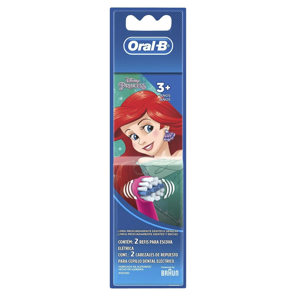 Refil para Escova Elétrica Infantil Oral-B Disney Princess 2 Unidades