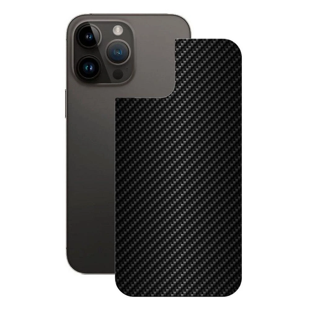 Película Iphone 14 Pro -Traseira Fibra Carbono Preta-Gshield