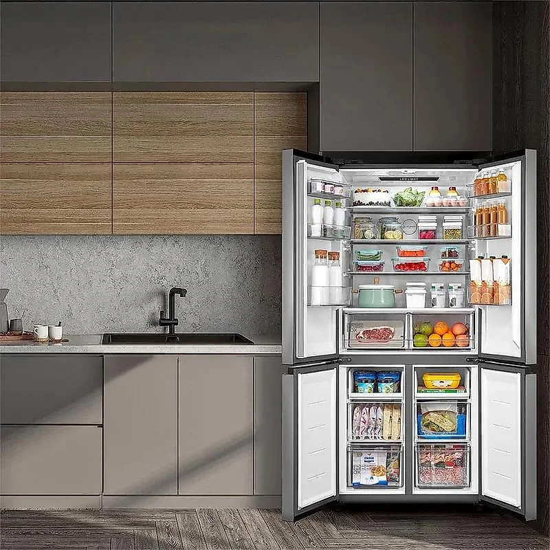 Geladeira Frost Free Midea 4 Portas Inverter 474L Inox MDRF691FGD463 Bivolt