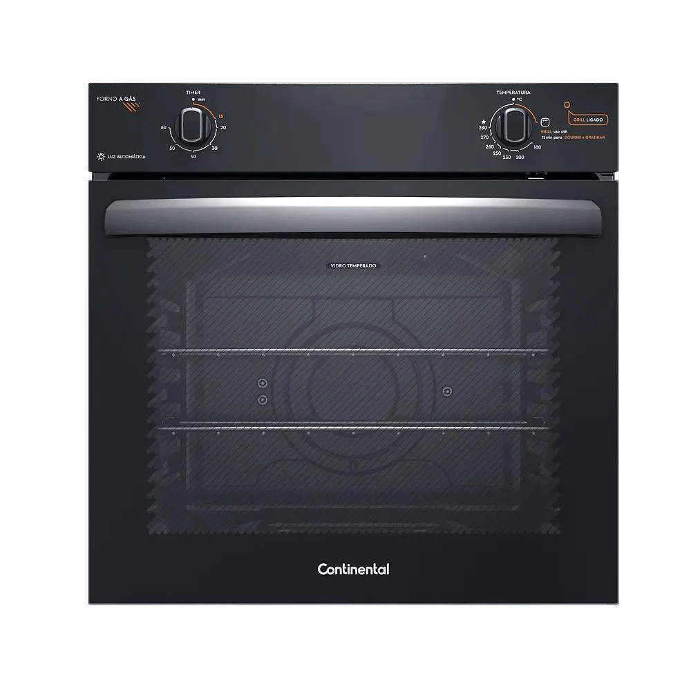 Forno De Embutir A Gás Continental 80L Com Top Limpa Fácil (OC8GM) 110V