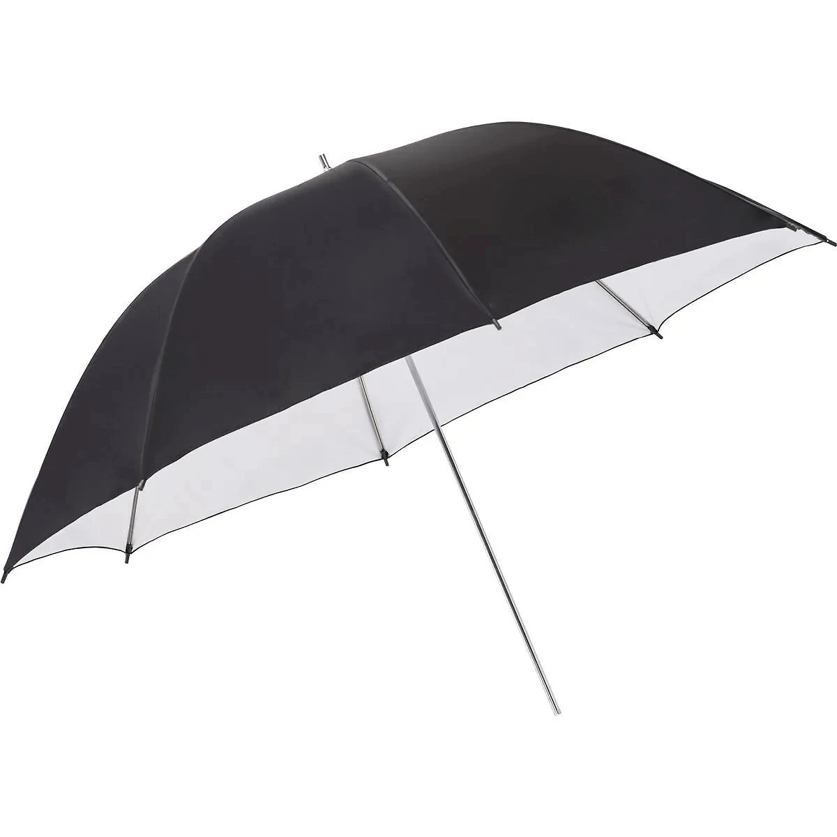 Sombrinha Refletora Preto/Branco 85cm Guarda-Chuva Fotográfico para Estúdio