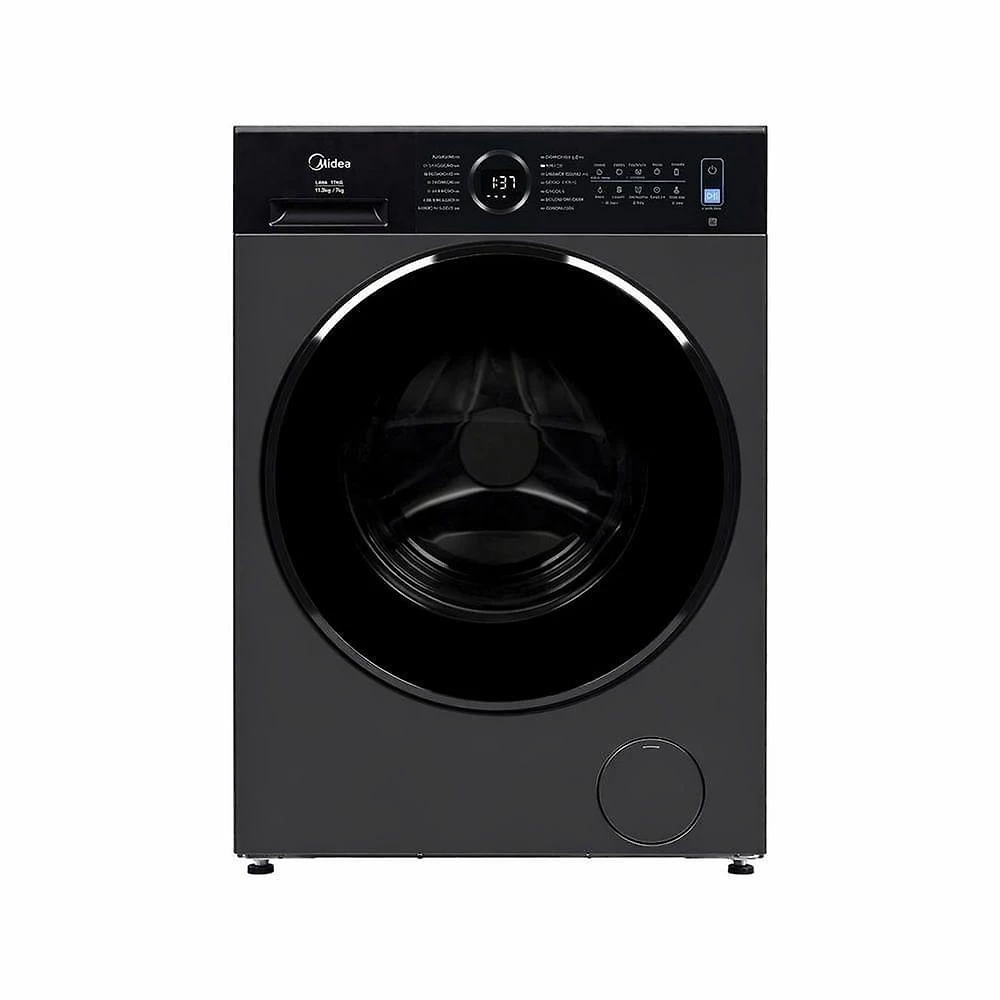 Lava e Seca Midea MF205D115WB-GK-01 11kg 6kg Slim Conectada Titanium 110V