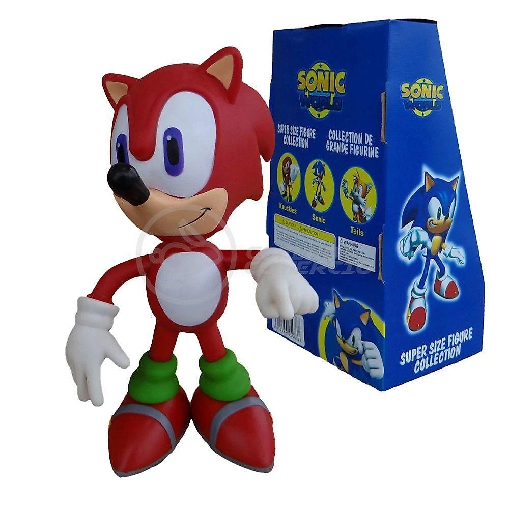 Boneco Sonic Red Vermelho Grande Super Size 23Cm - Sonic
