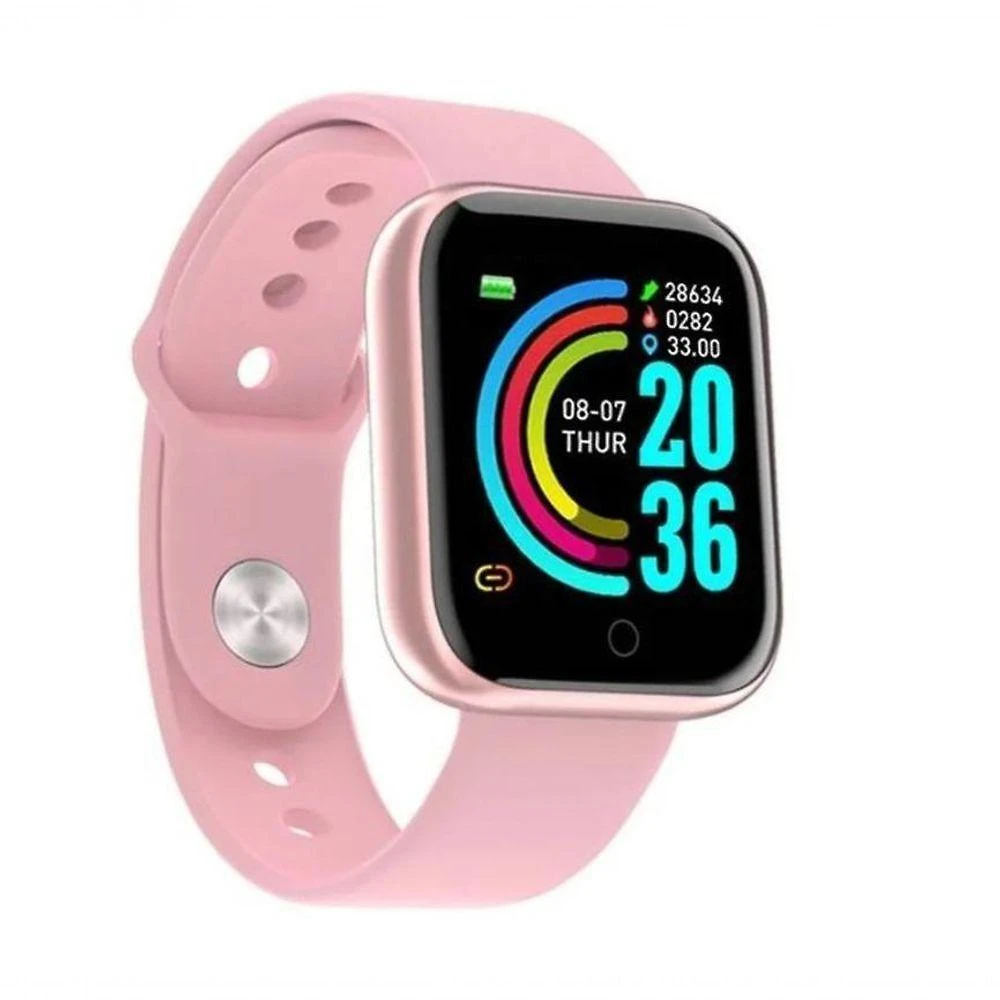Smartwatch Aquilae D20 Tela 1.3" Monitor Cardíaco Pedômetro 24h Rosa