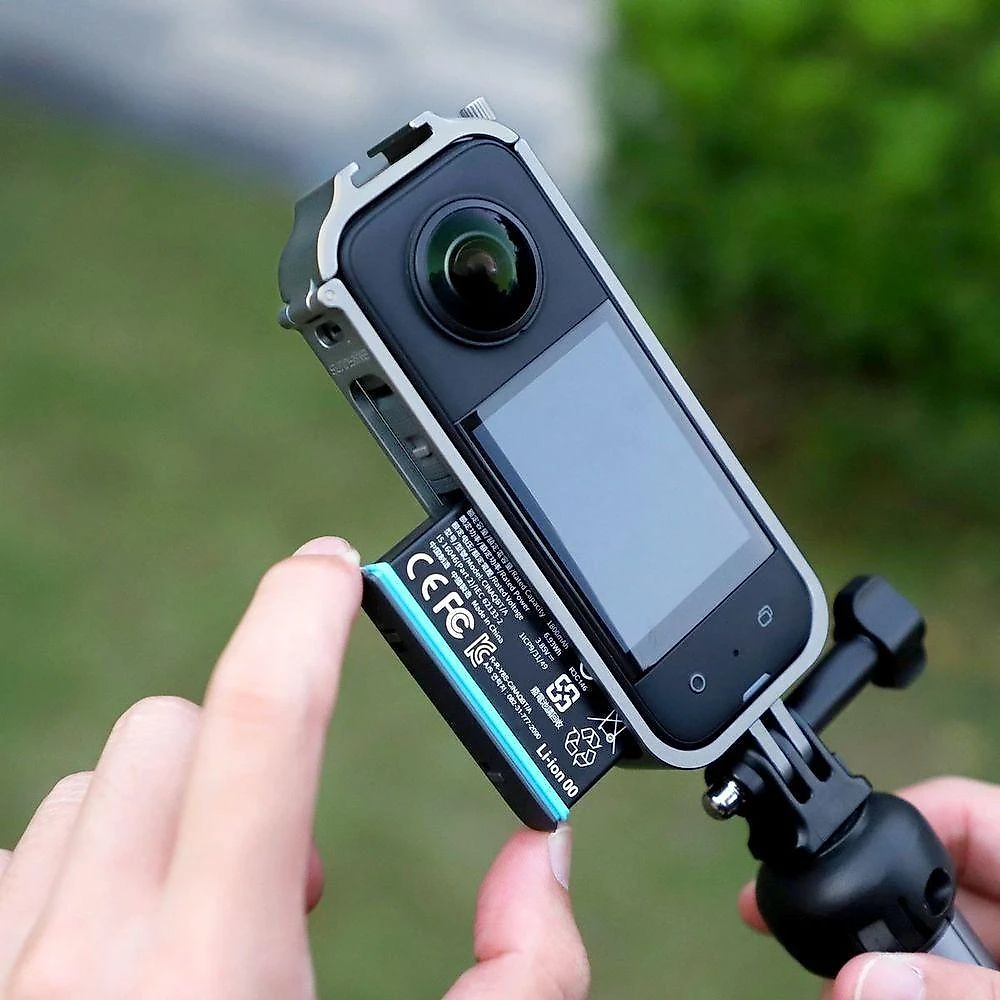 Frame Em Liga De Alumínio Para Câmeras Insta360 X3