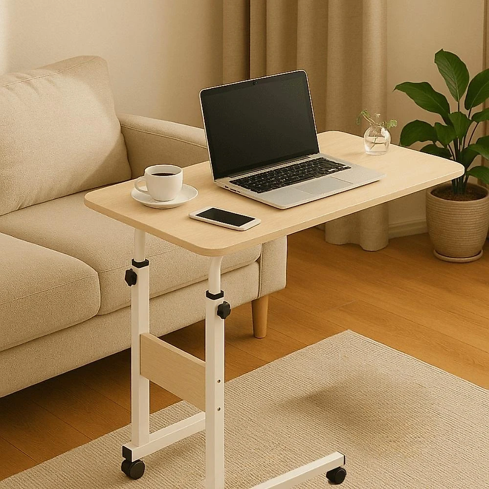 Mesa Multiuso Notebook Ajustavel Cafe Sofa Cama Com Rodas Computador Home Office Computador