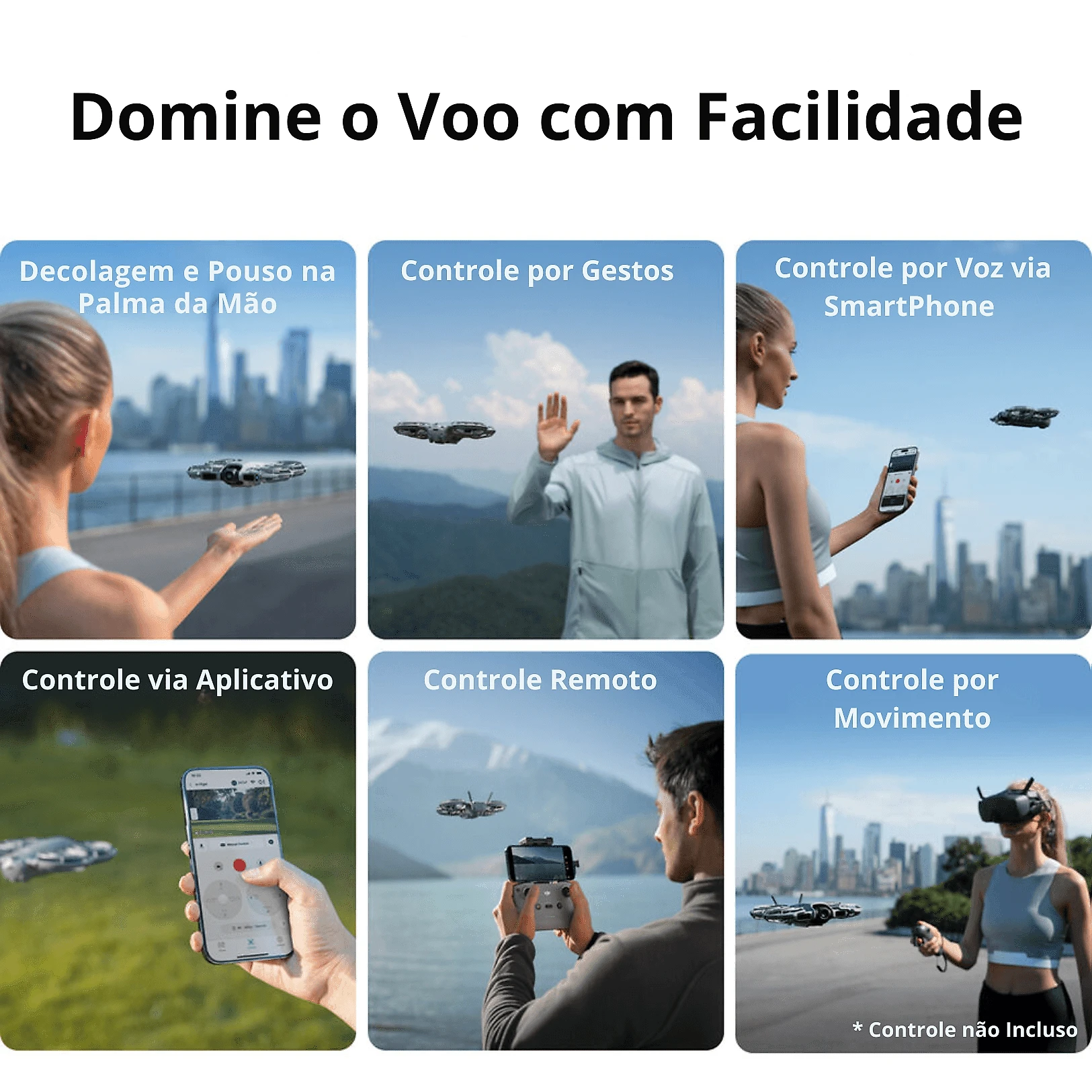 Drone DJI Neo 2 Fly More Combo 4K com Controle RC-N3