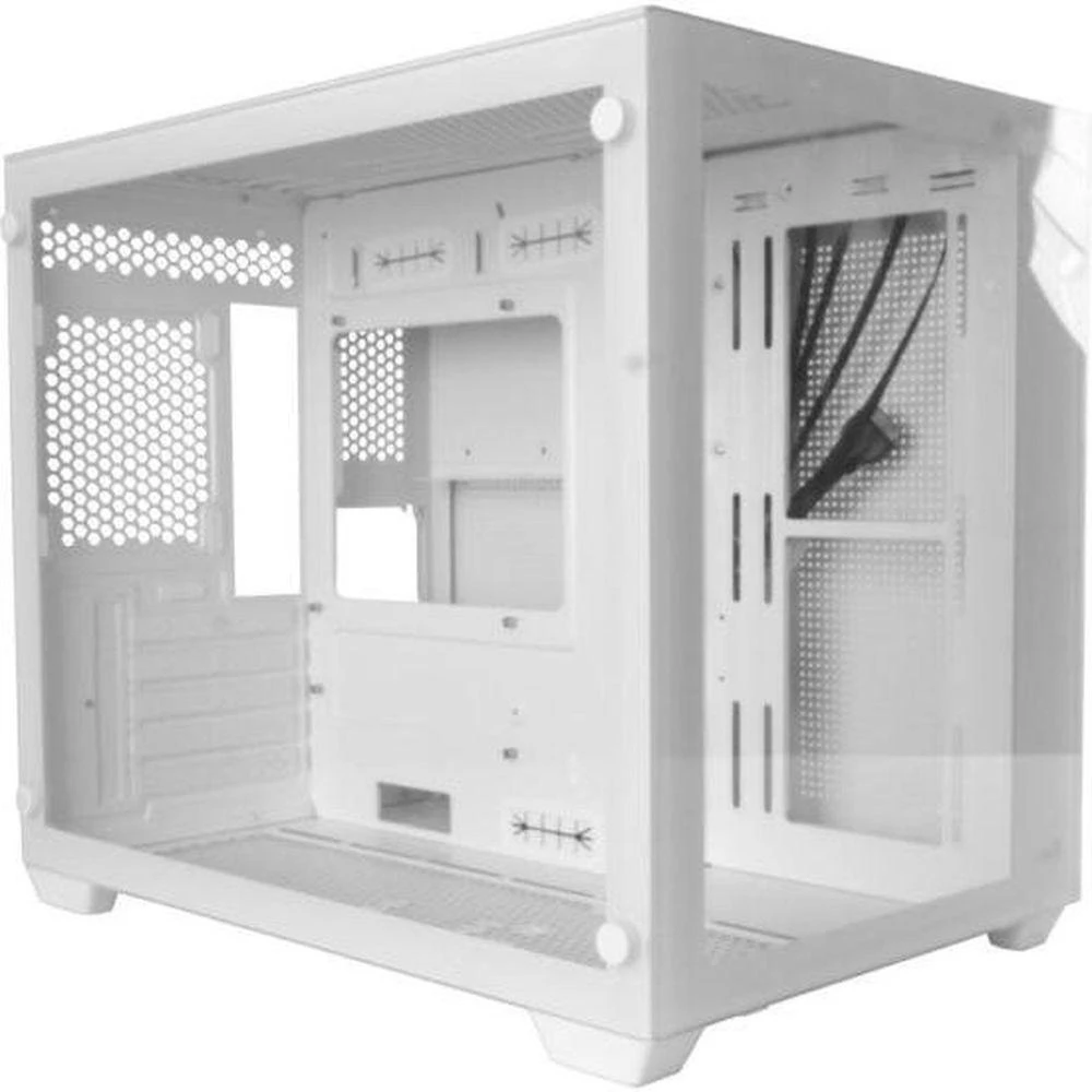 Gabinete Gamer Aerocool Dryft Branco Lateral Vidro