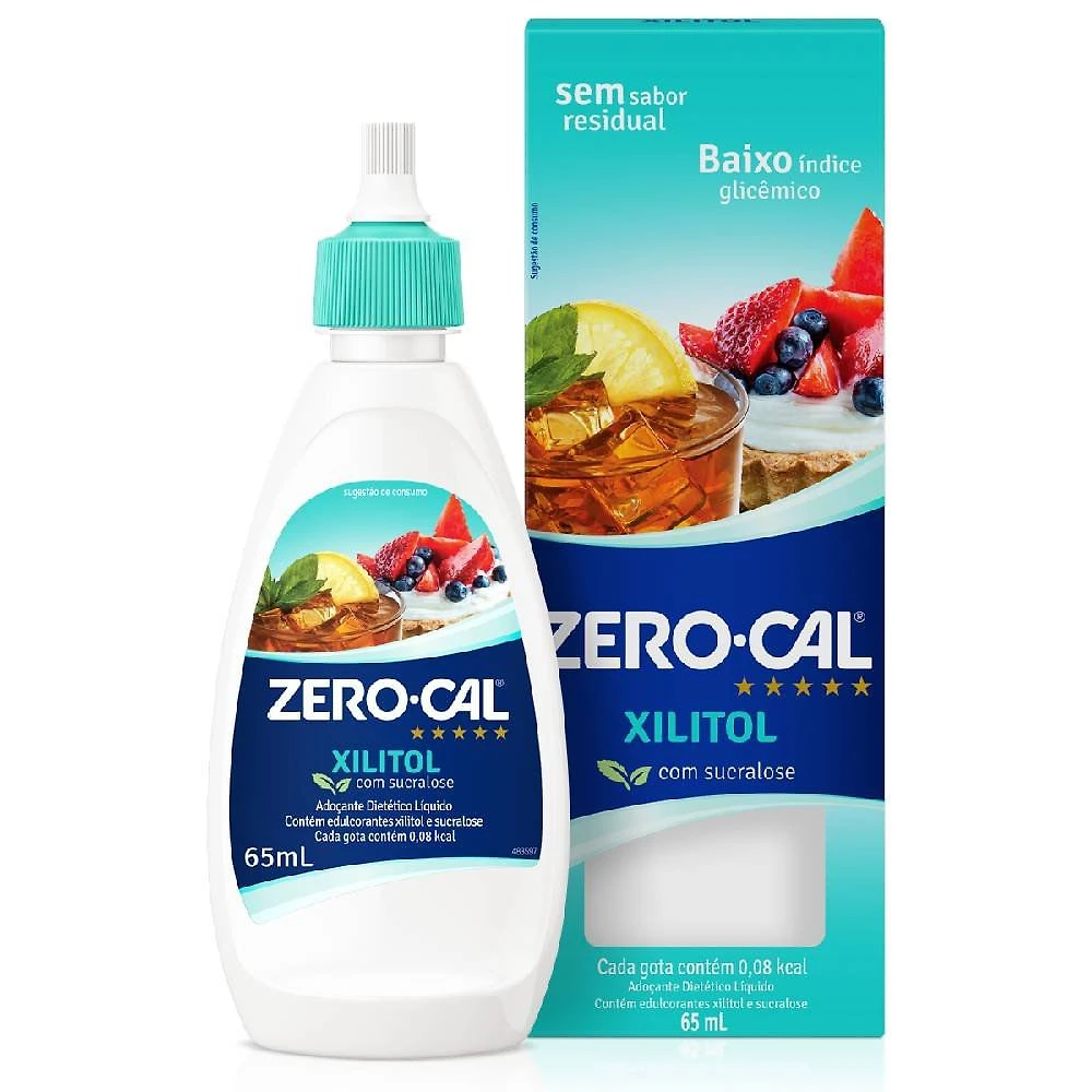 Adoçante Líquido Zero Cal Xilitol 65ml
