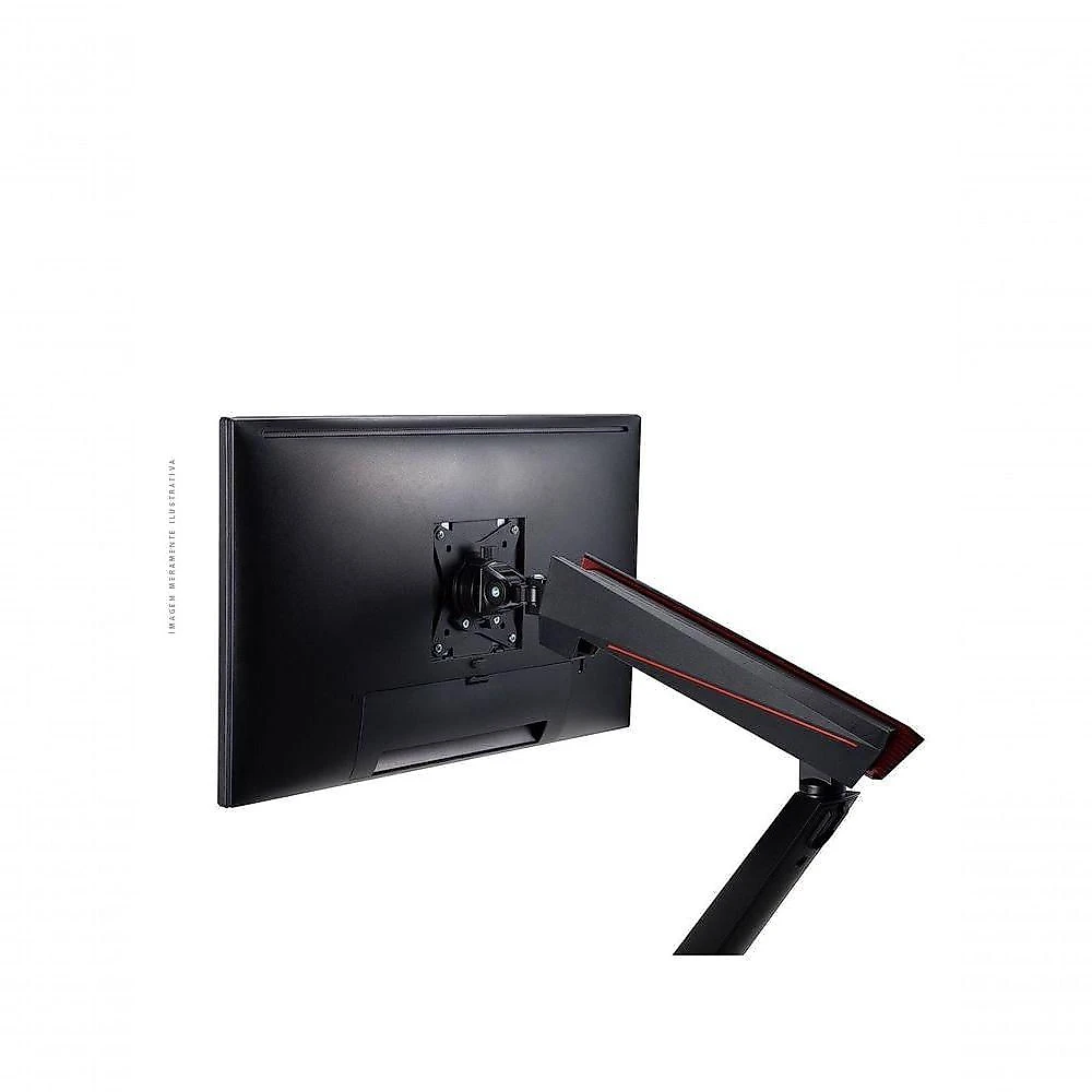 Suporte para Monitor Pcyes PSGAM1732 para Telas de 17" a 32" com USB e Ajuste de Inclinação