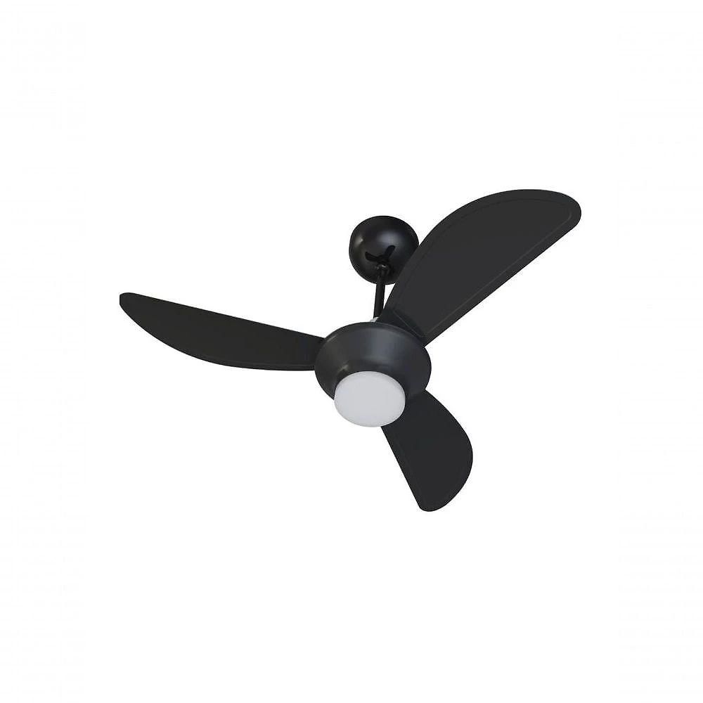 Ventilador De Teto Ventisol Mistral Inverter Led Controle Remoto Preto Bivolt