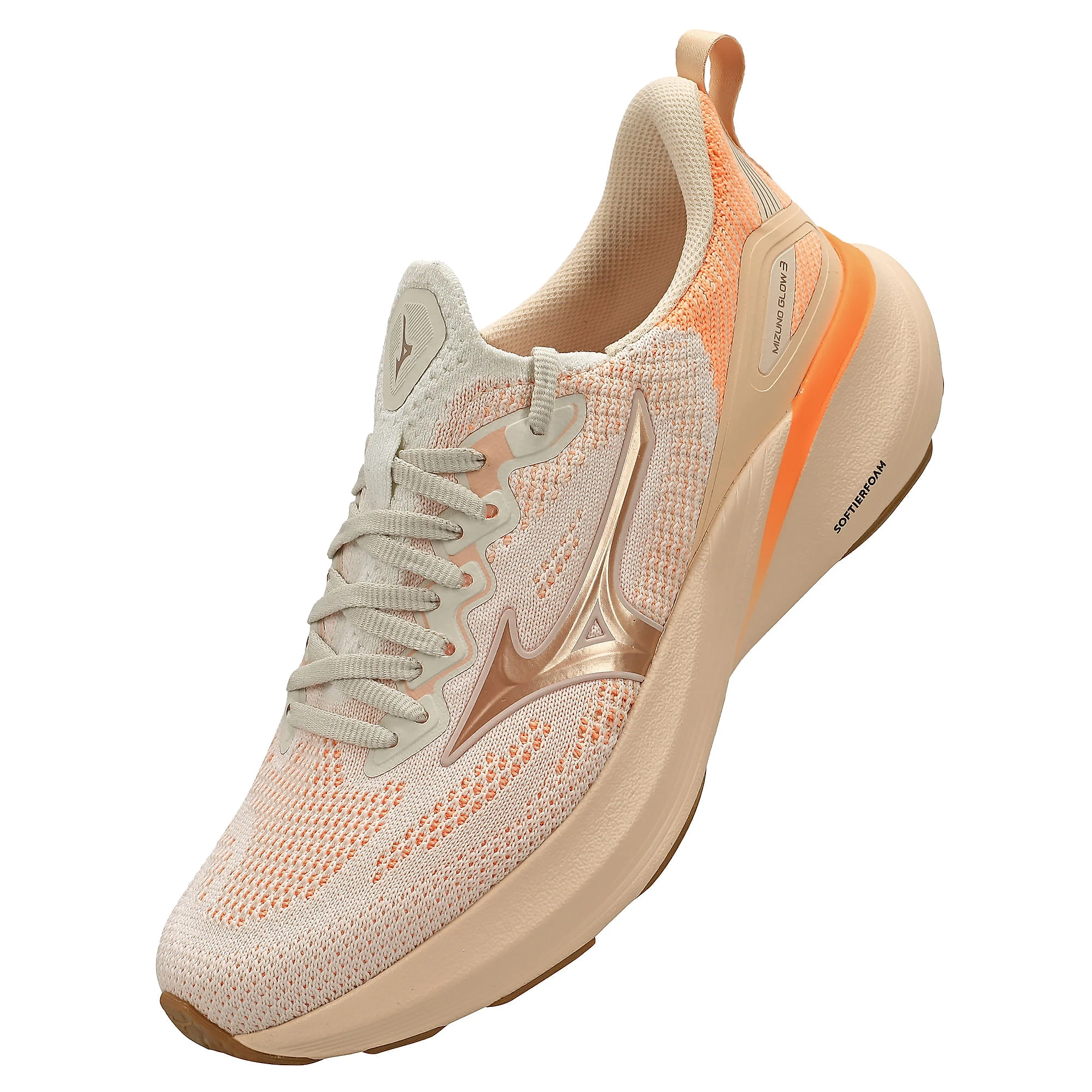 Tênis de Corrida Mizuno Glow 3 Feminino 34 Laranja