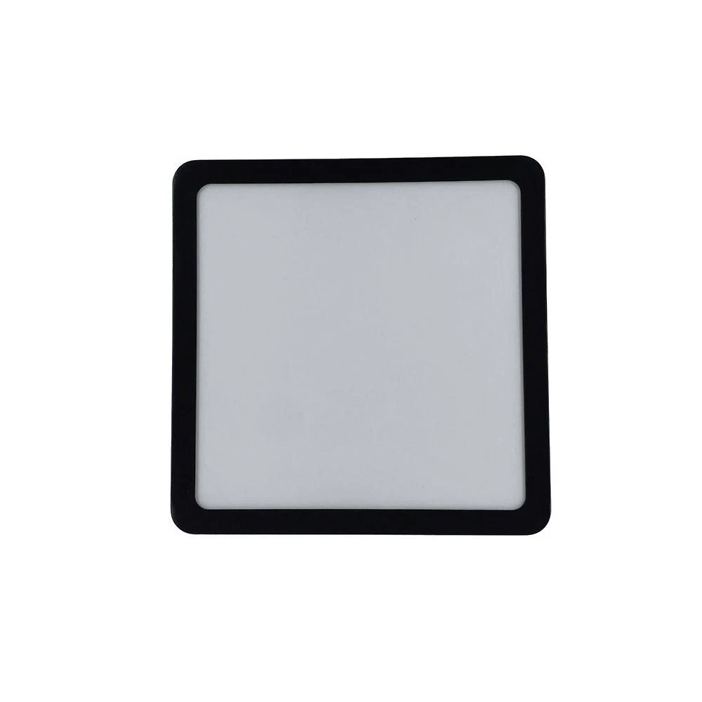 Painel de LED Quadrado Sobrepor 18W 4000K Bivolt Preto Foxlux
