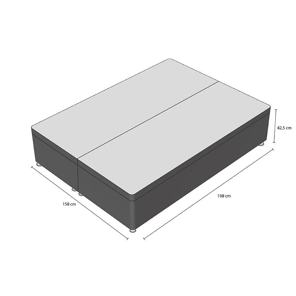 Base Baú Physical Branco Queen (158x198x39) - Ortobom