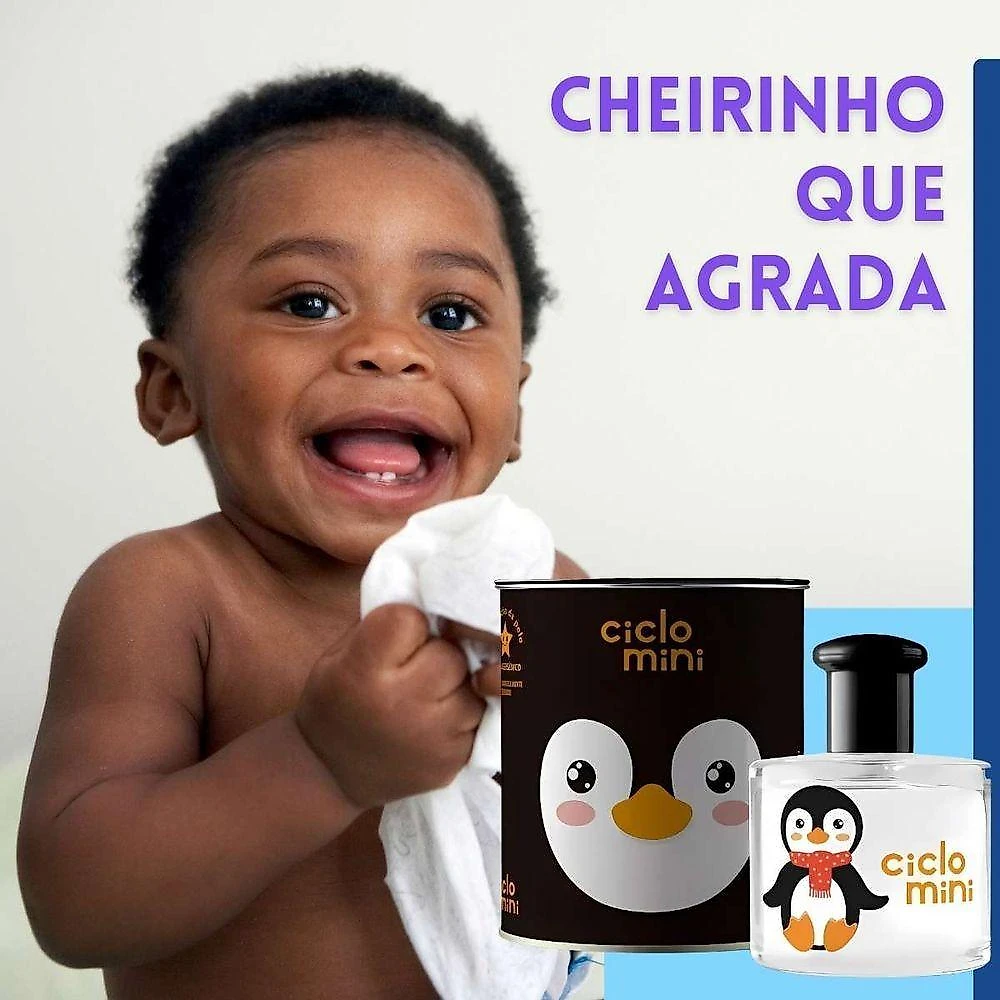 Colônia Mini Pingucho Infantil Desodorante Colônia Floral Musk 100ML