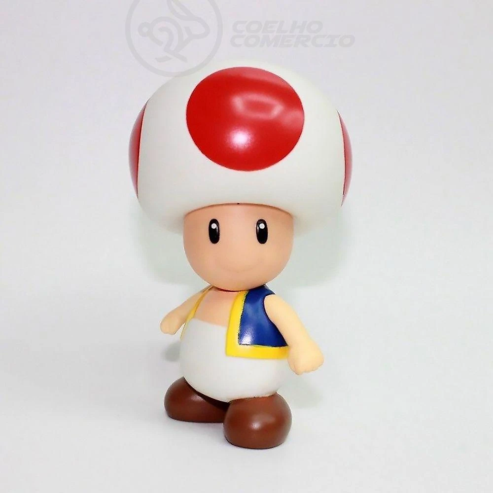 Boneco Action Figure Cogumelo Toad Articulado 20cm