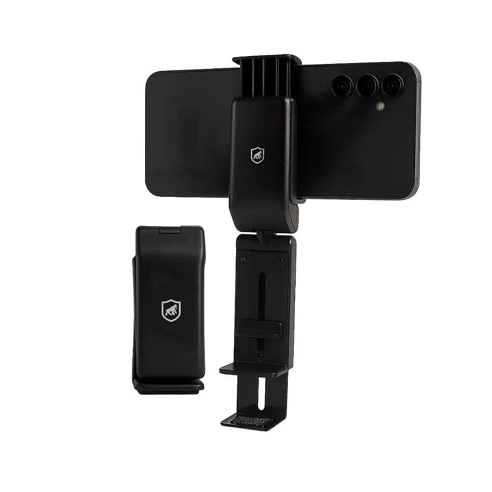 Suporte Articulado para Mesa – Ajuste 90°, Rotação 360°, Dobrável, Antiderrapante e Compatível com Smartphones até 9cm – Hybrid - Gshield
