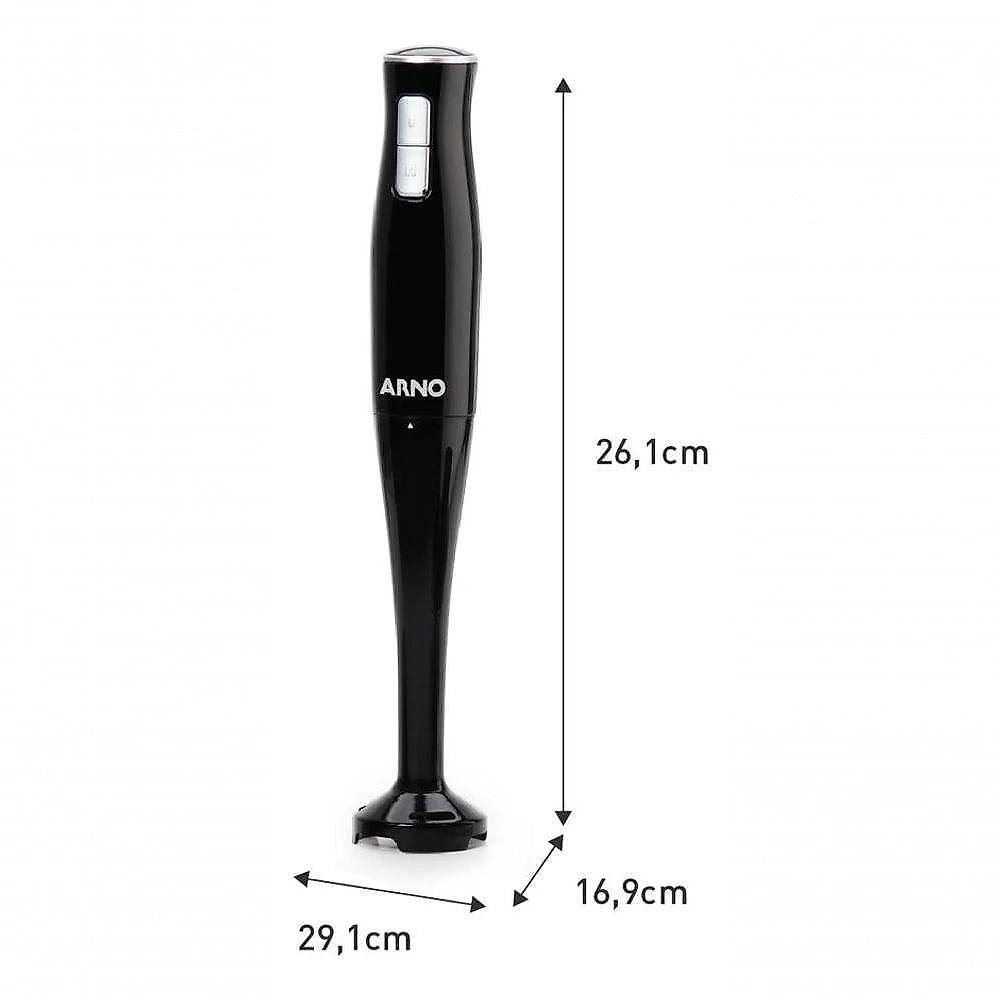Mixer 3 em 1 Turbomix Pro 3 em 1 400W 2 Velocidades Preto 110V