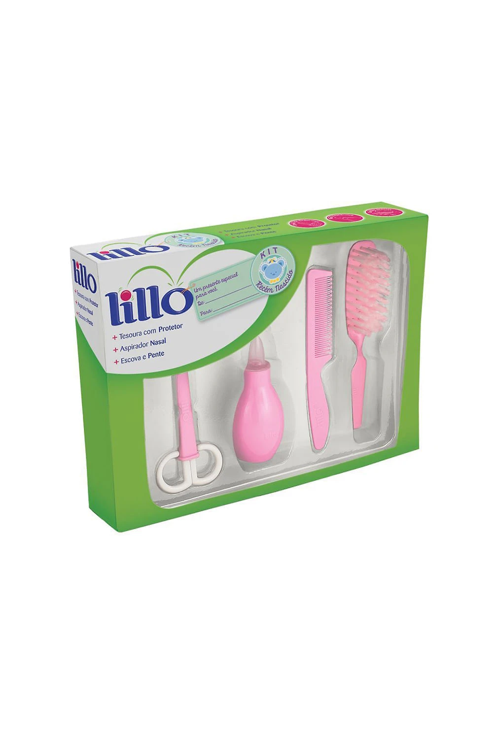 Kit Recém-Nascido Higiênico Lillo Rosa