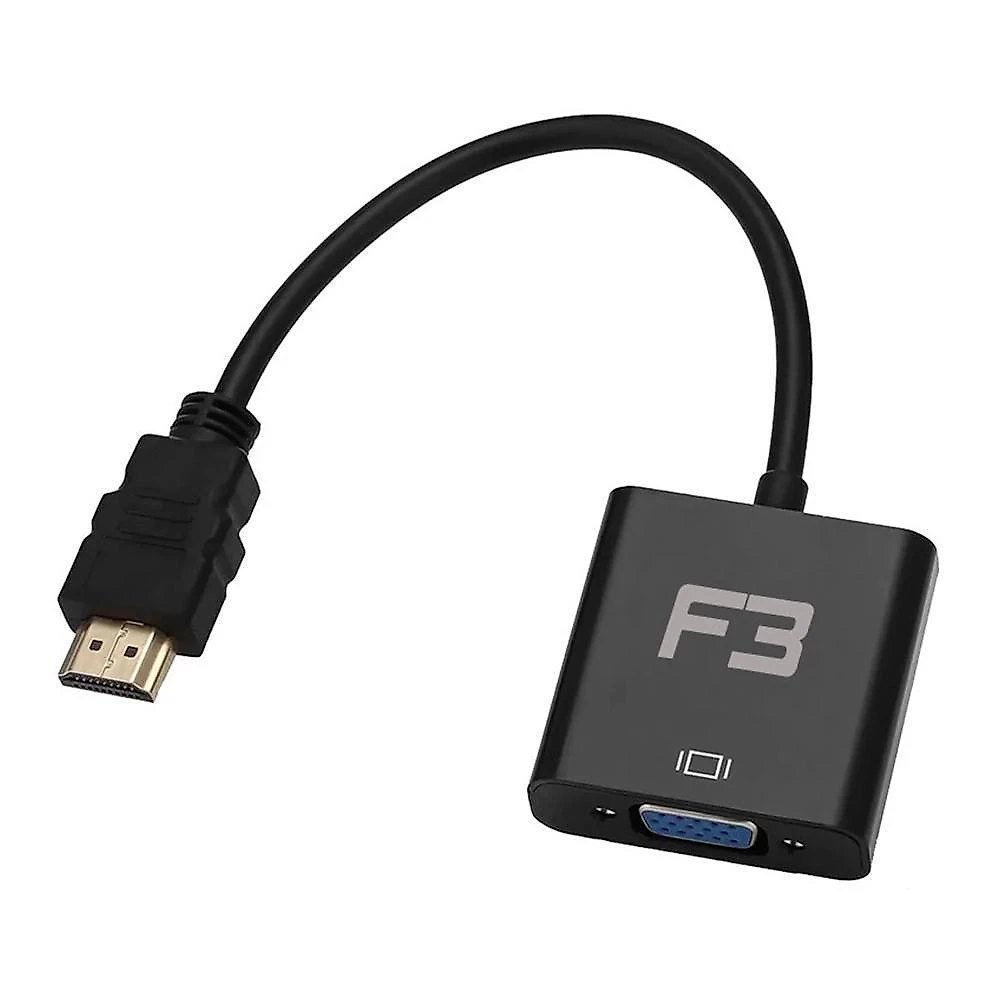 Cabo Adaptador Conversor HDMI para VGA F + Áudio F3 - JC- AD-HM/VGA