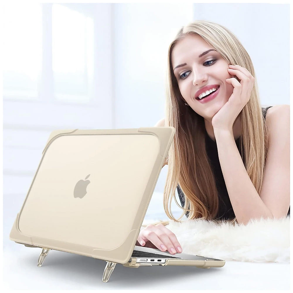 Capa Rígida Antichoque Caqui para MacBook Air 15″ (2023–2025, Modelos A3241/A3114/A2941, M2/M3/M4) – MEEgoodo