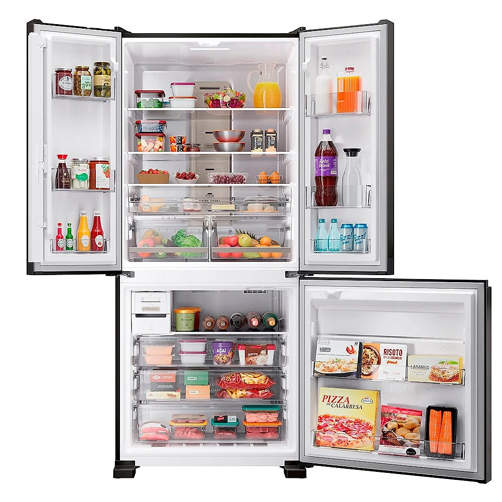 Refrigerador French Door Brastemp de 03 Portas Frost Free com 630 Litros Black Inox - BRO88AE Bivolt