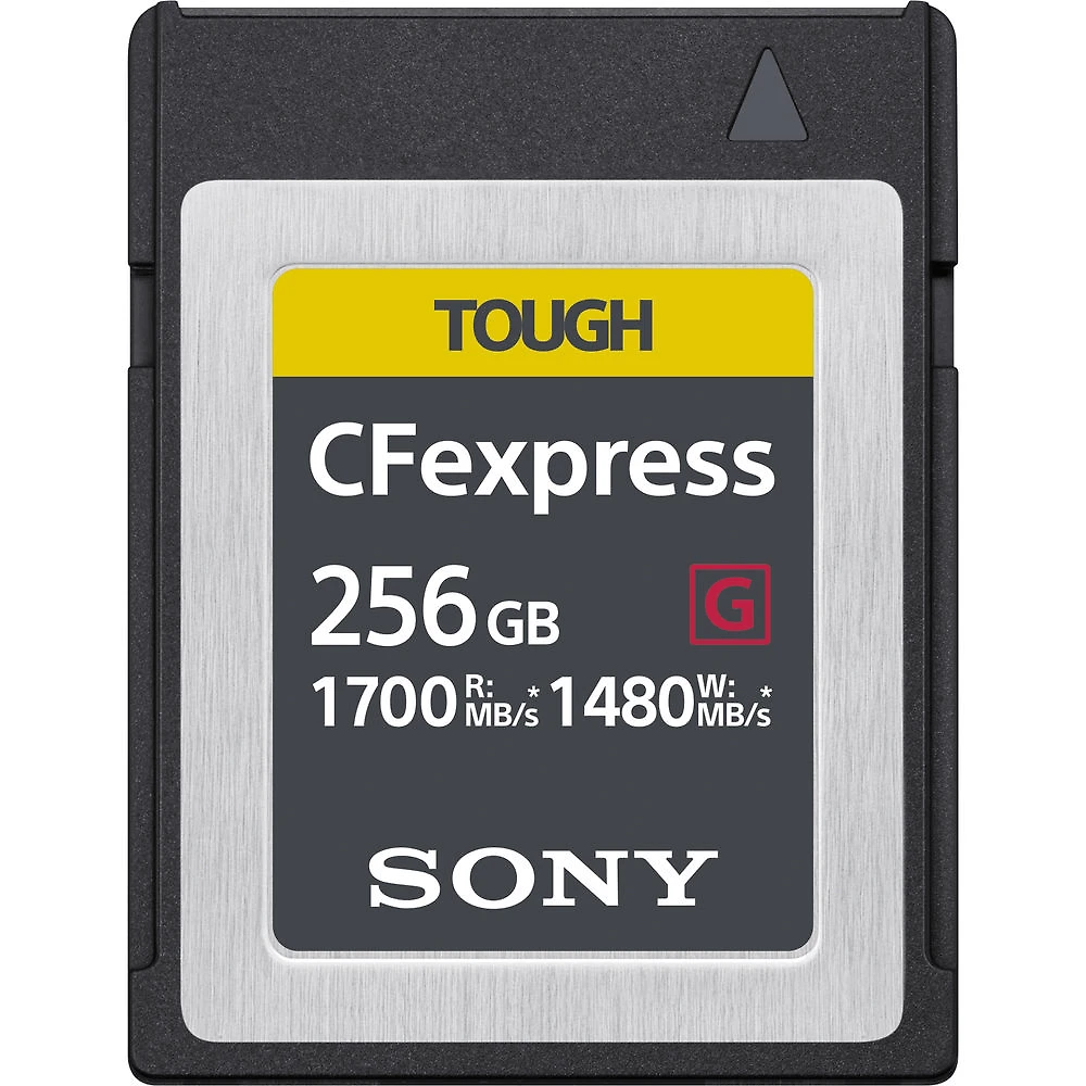 Cartão de Memória CFexpress 256gb Sony Tough Type B PCIe 3.0 de 1700MB/s (CEB-G256)
