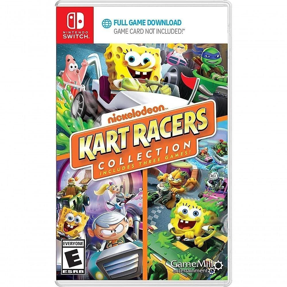 Jogo Digital Gamemill Entertainment Nickelodeon Karts Collection para Nintendo Switch com 3 Jogos