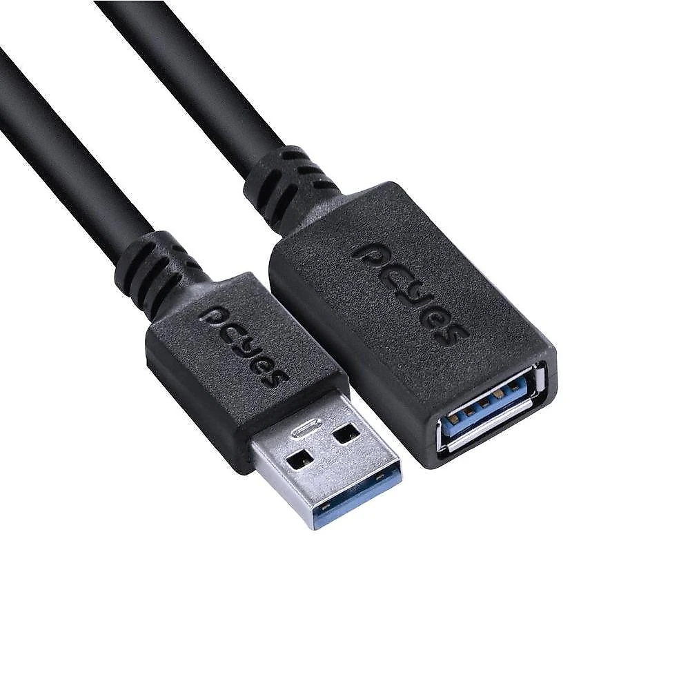 Cabo Extensor USB a 3.0 m para F 1m PUAMF3-1 480 Mbps Cobre Puro Preto Pcyes