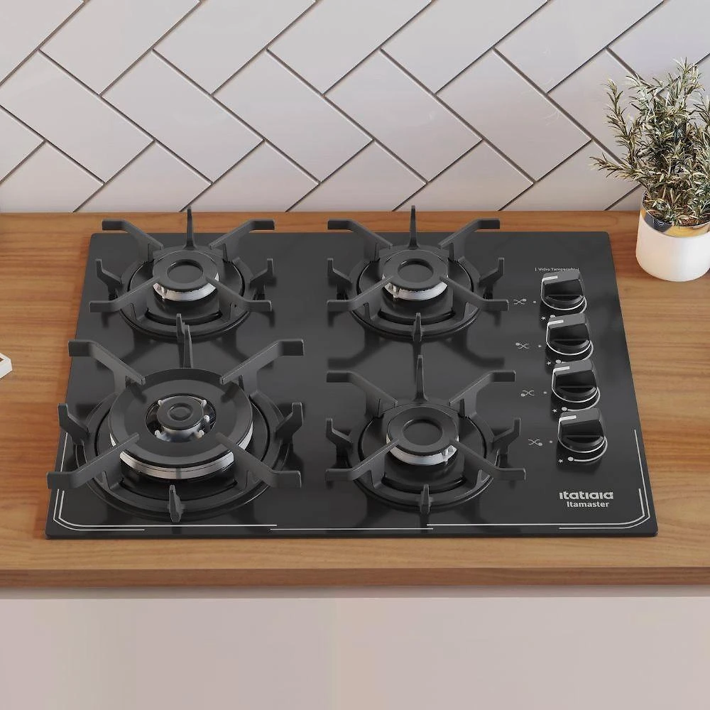 Miniatura Fogão Cooktop Itatiaia Itamaster 4 Bocas Tripla Chamas