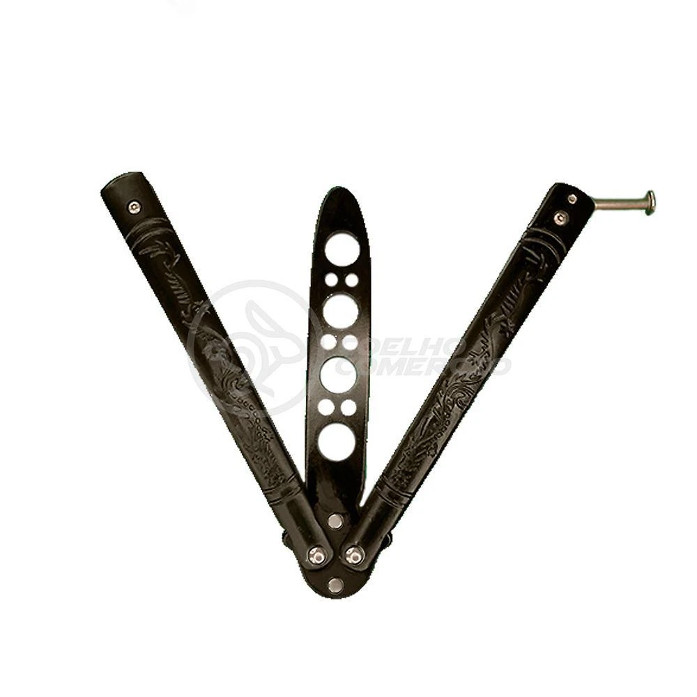 Knife Black Butterfly Preta Borboleta Dobrável De Aço