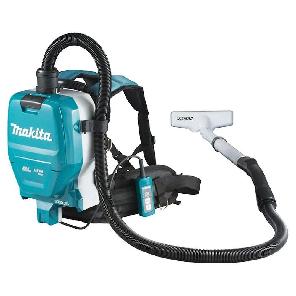 Aspirador de Pó Costal Portátil Makita DVC261Z 1,5L HEPA sem Fio 36V