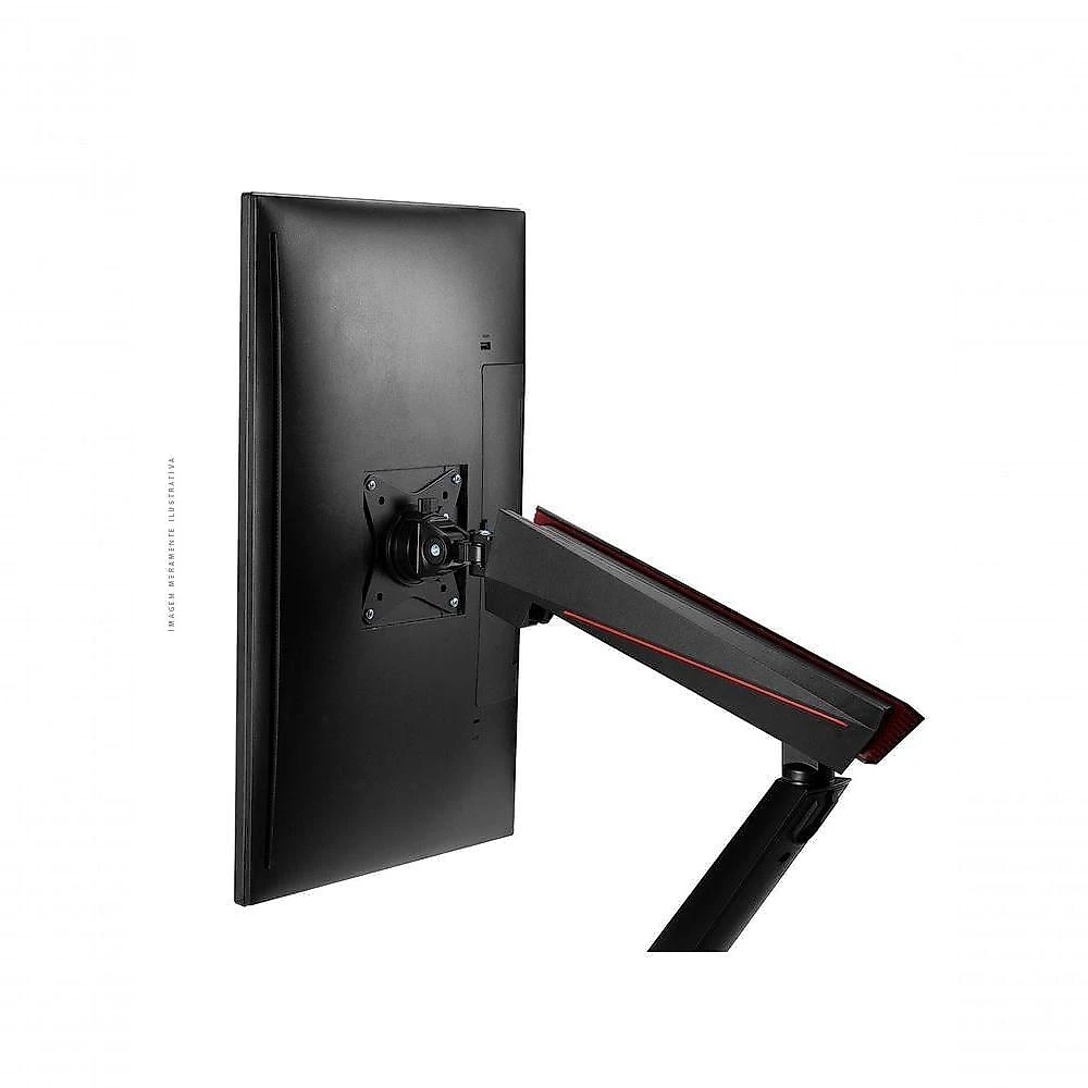 Suporte para Monitor Pcyes PSGAM1732 para Telas de 17" a 32" com USB e Ajuste de Inclinação