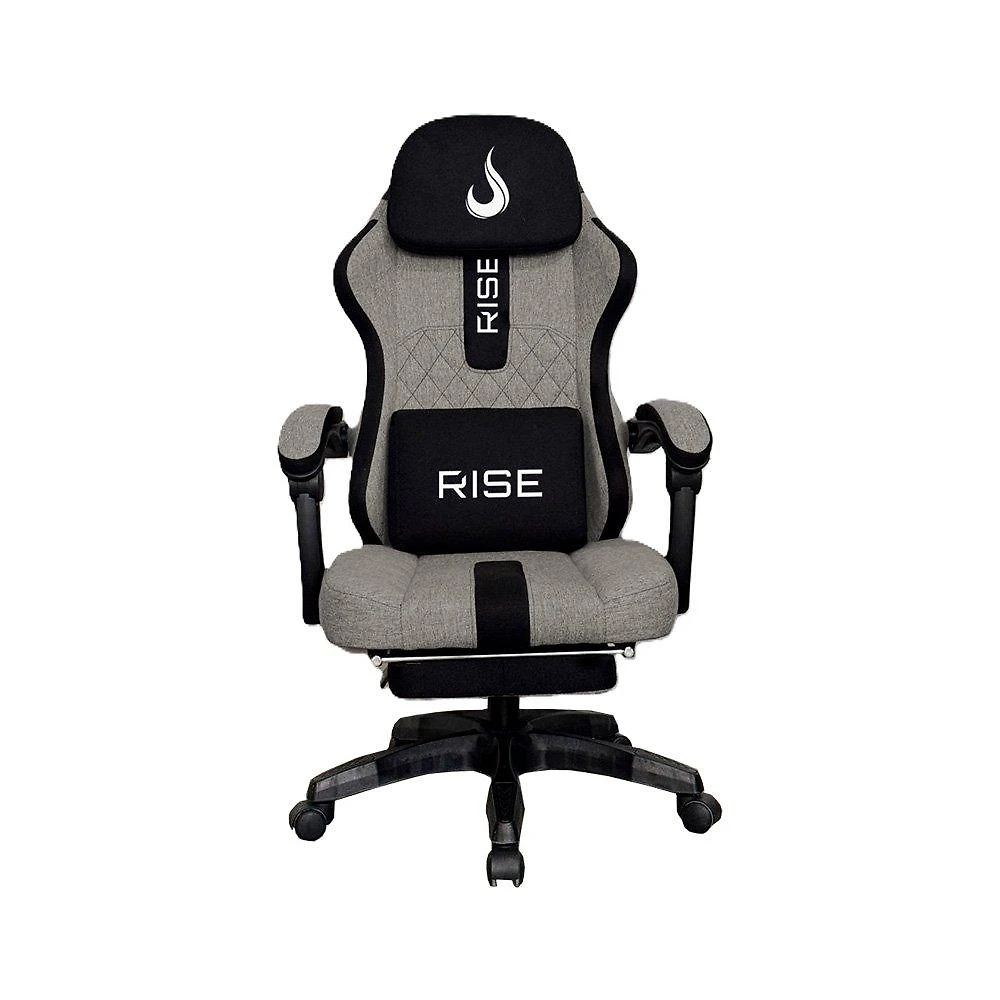 Cadeira Gamer Rise Mode Z11, Ângulo Ajustável, Tecido, Cinza e Preto - RM-CG-Z11-GB