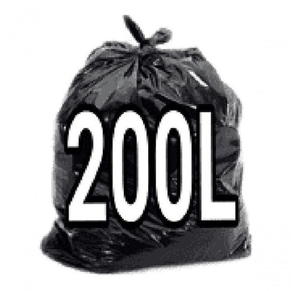 Saco para Lixo 200 Litros P7 Reforçado em Polietileno 92X115CM Preto com 100 Unidades Higipack