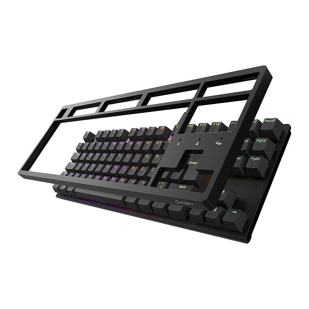 Teclado Mecânico Gamer Husky Sled, TKL, Preto, ABNT2, RGB, Switch Gateron G Pro Brown - HTG500PTMA