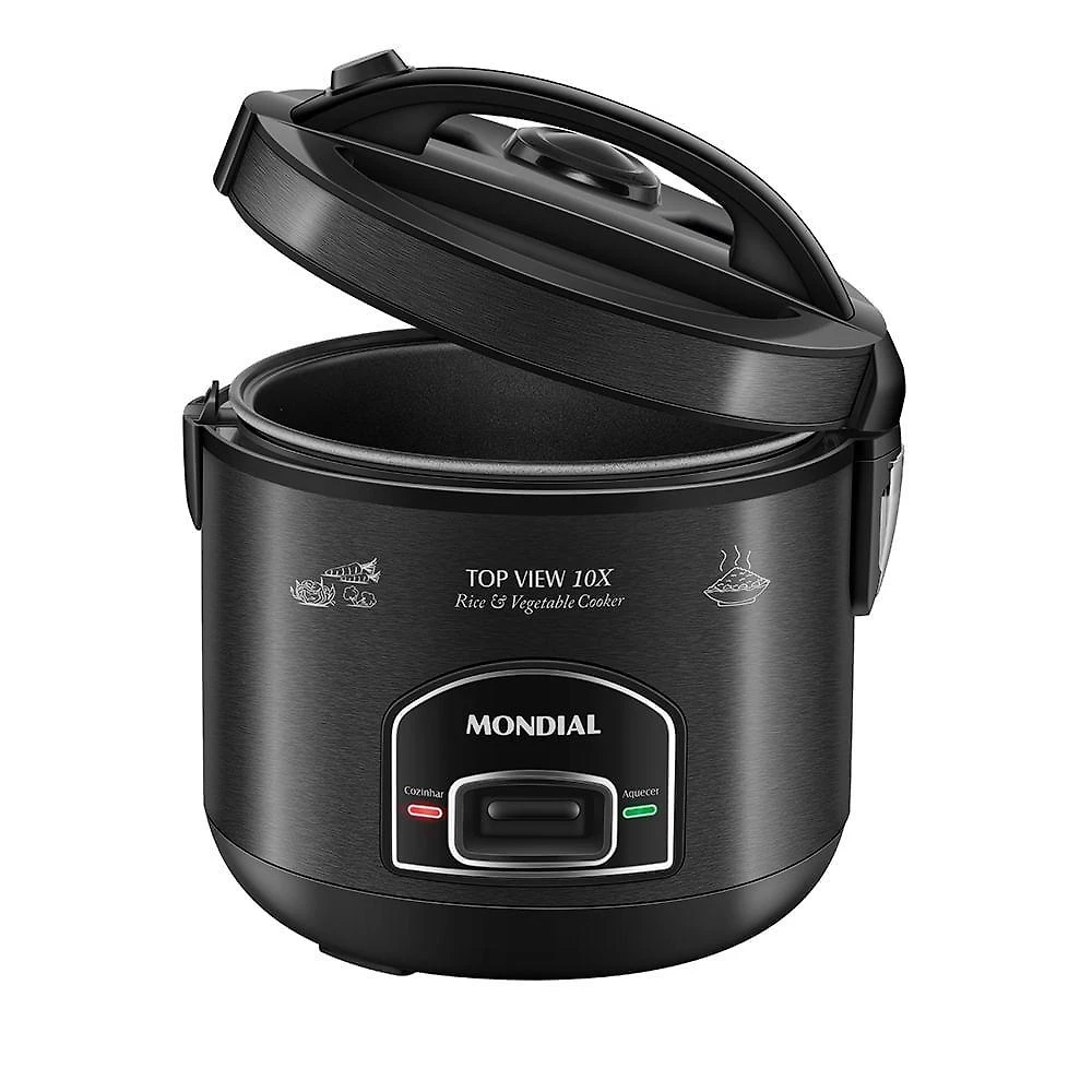 Panela Elétrica Top View 10x Mondial Black Inox 700W PE-30-10X 110V