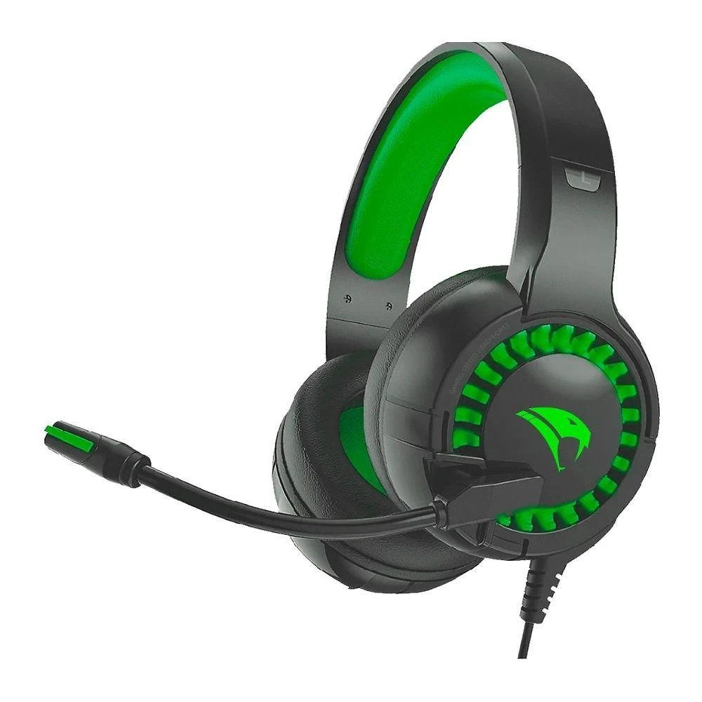 Headset Gamer Viper Pro Python LED com Conexão P2 e USB, Drivers 50MM, Microfone Integrado