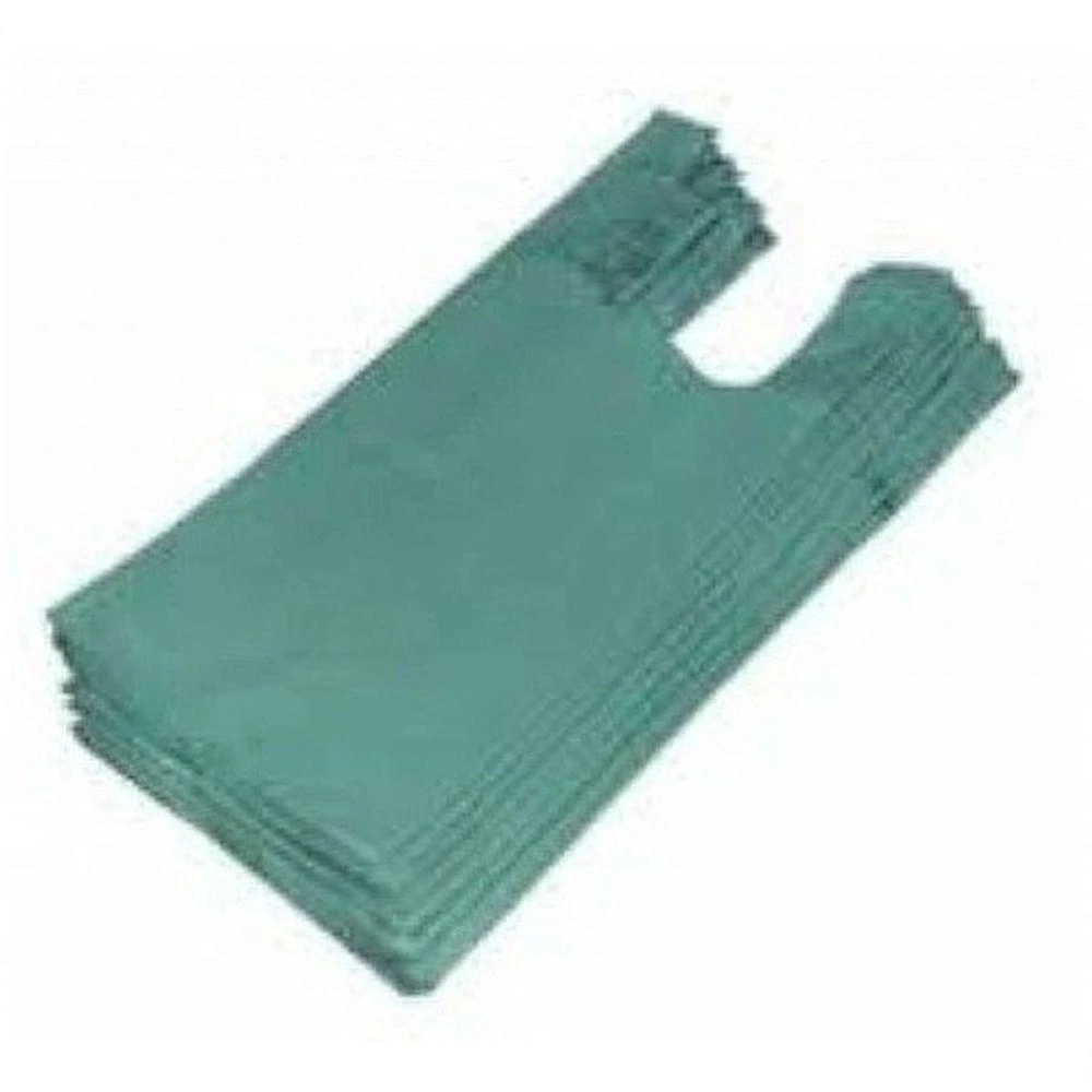 Sacola Plástica Reciclada 40X50 10KG Aprox. 720 Unidades Resistente Verde Higipack