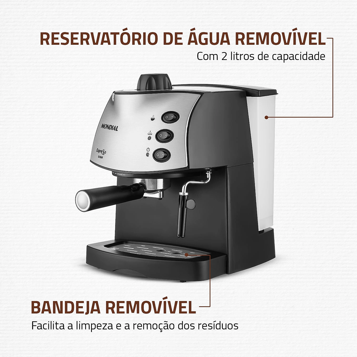 Máquina de Café Expresso Mondial C-08 127V