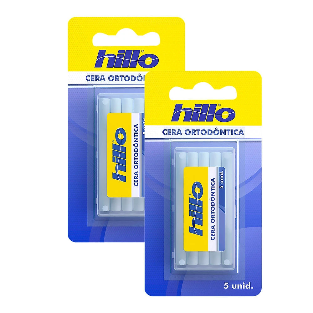 Kit 2 Cera Ortodôntica Hillo com 3g