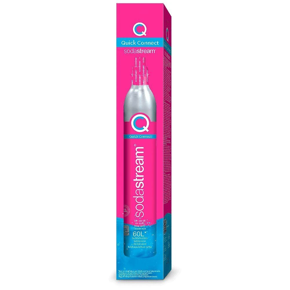 Cilindro Extra de CO2 60L para Máquinas Terra Duo Art Gaia Rosa Sodastream