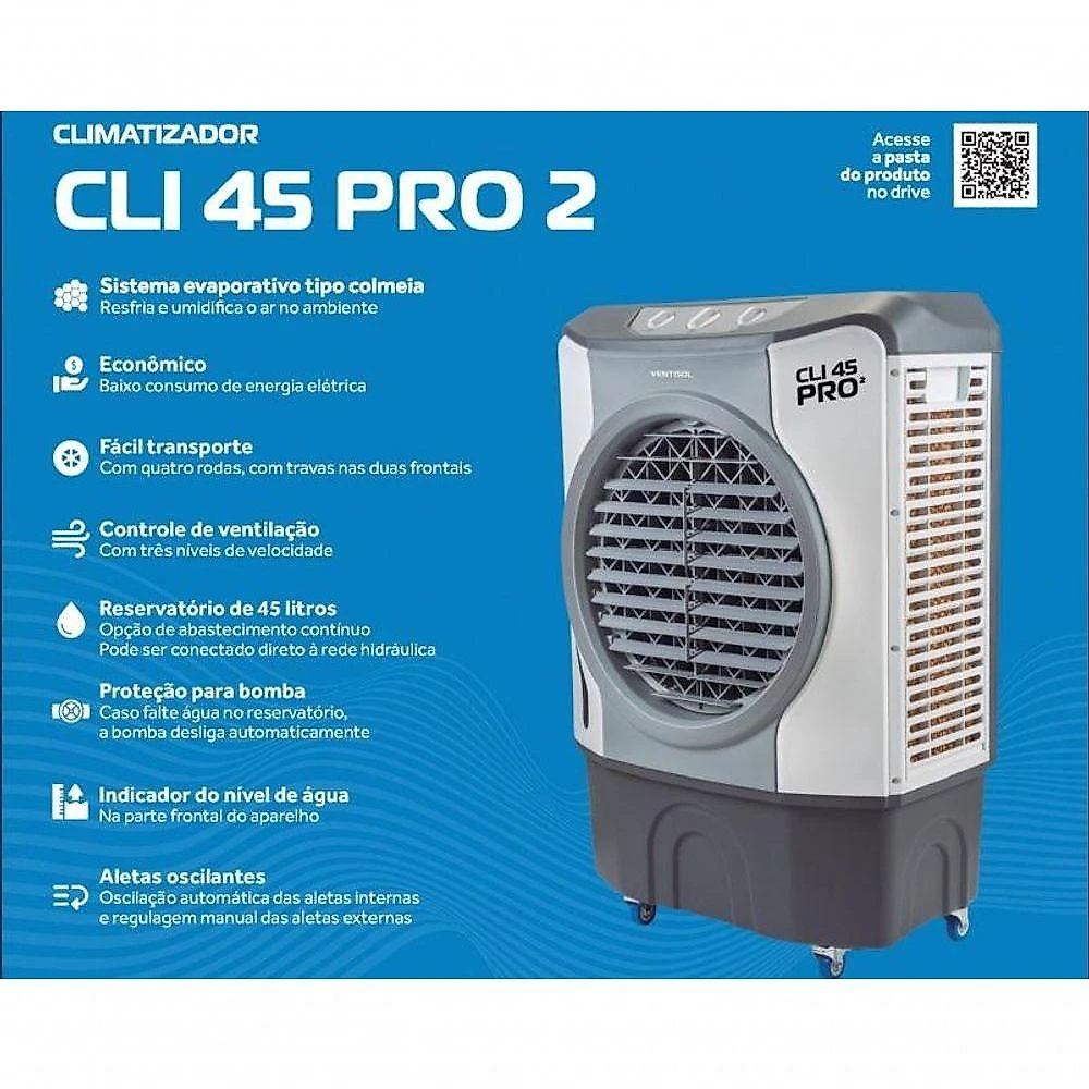 Climatizador Ventisol CLI45 PRO-02 45L 220V