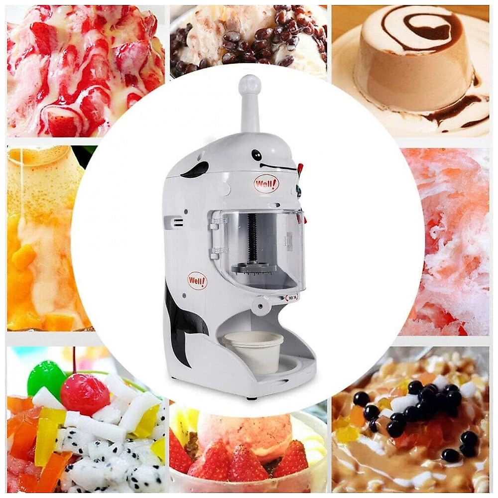 Máquina de Raspadinha Elétrica Profissional em Aço Inoxidável, Weel, 110V 350W