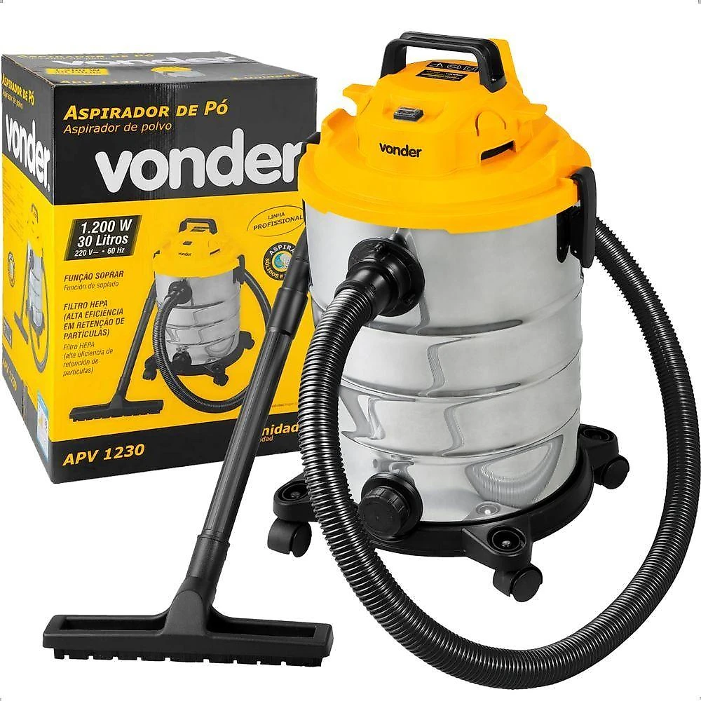 Aspirador De Pó E Líquido 1200W Apv1230 Vonder 220V