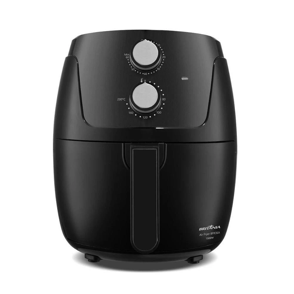 Fritadeira sem Óleo Air Fryer Britânia BFR36A 4,2L 1500W Preto 110V