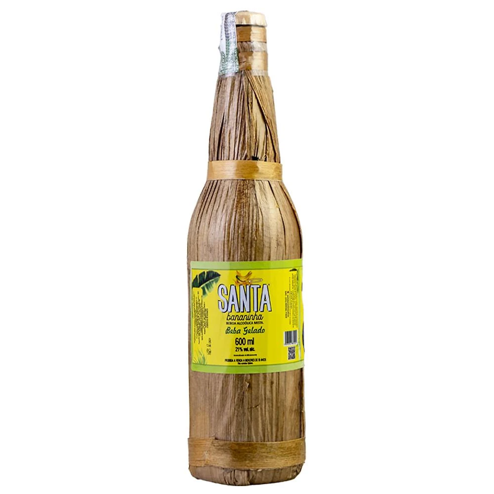 Bebida mista santa bananinha palha 600ml