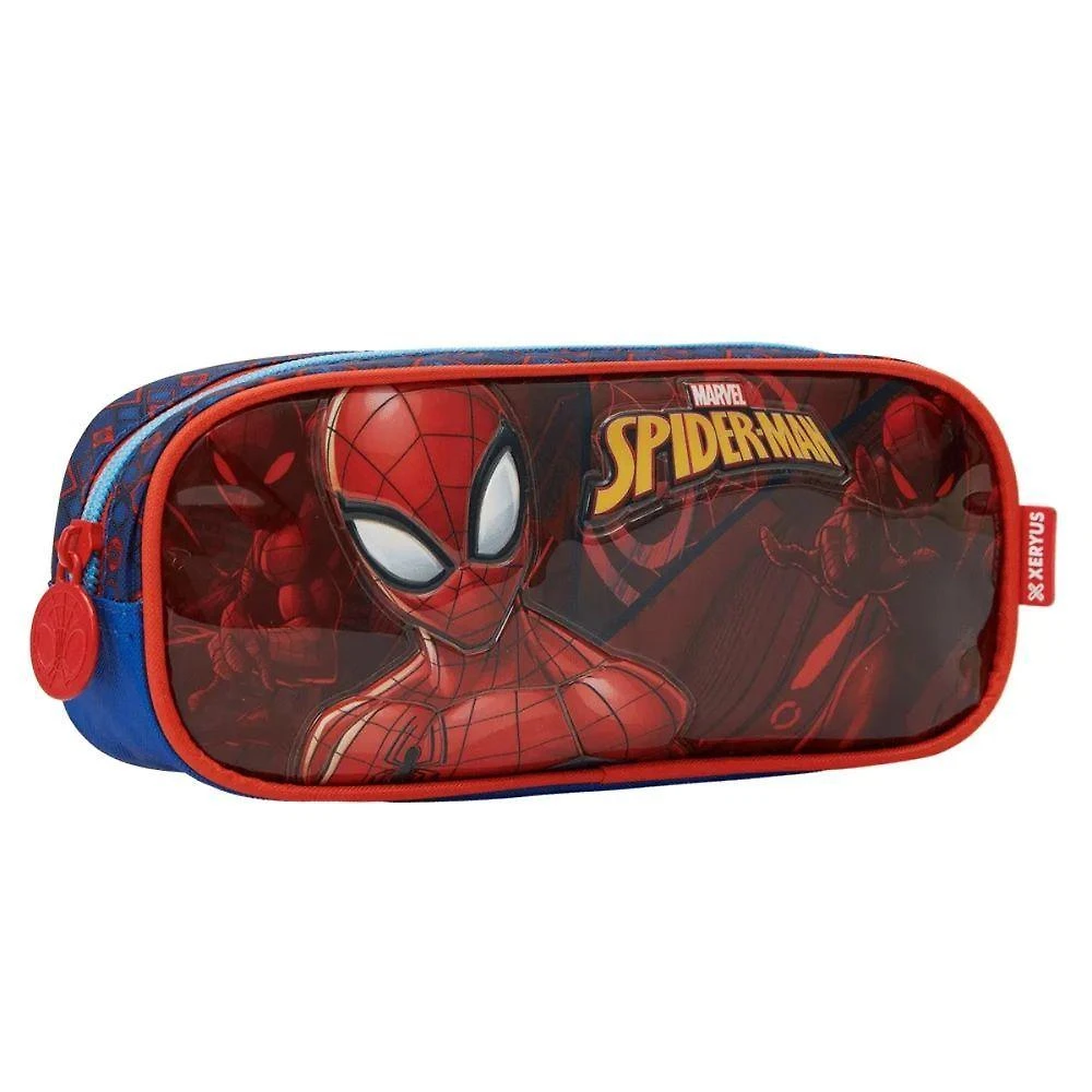 Estojo Escolar Infantil Xeryus 13335 Homem Aranha Spider Man Marvel Vermelho